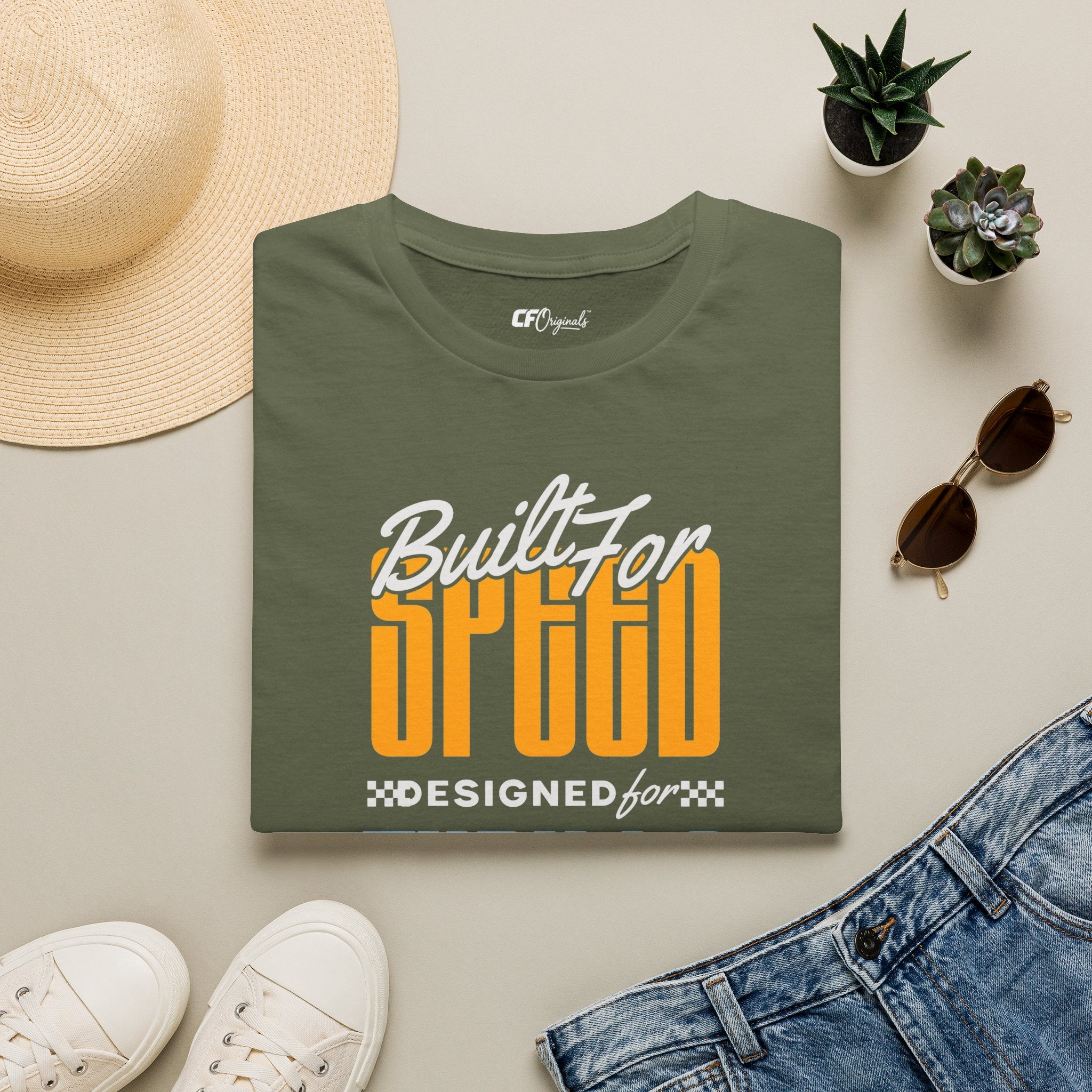 Built for Speed T-Shirt — Racing Car Graphic Tee