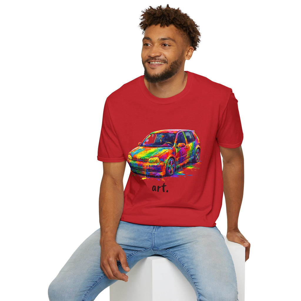 Colorful Hatchback Art Car T-Shirt