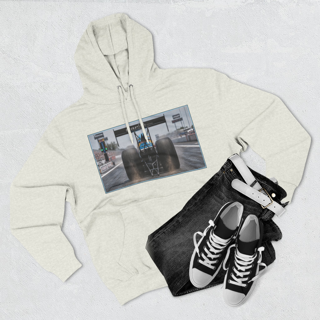 Racing Dragster Hoodie — "Land of 10,000HP" Fleece Pullover