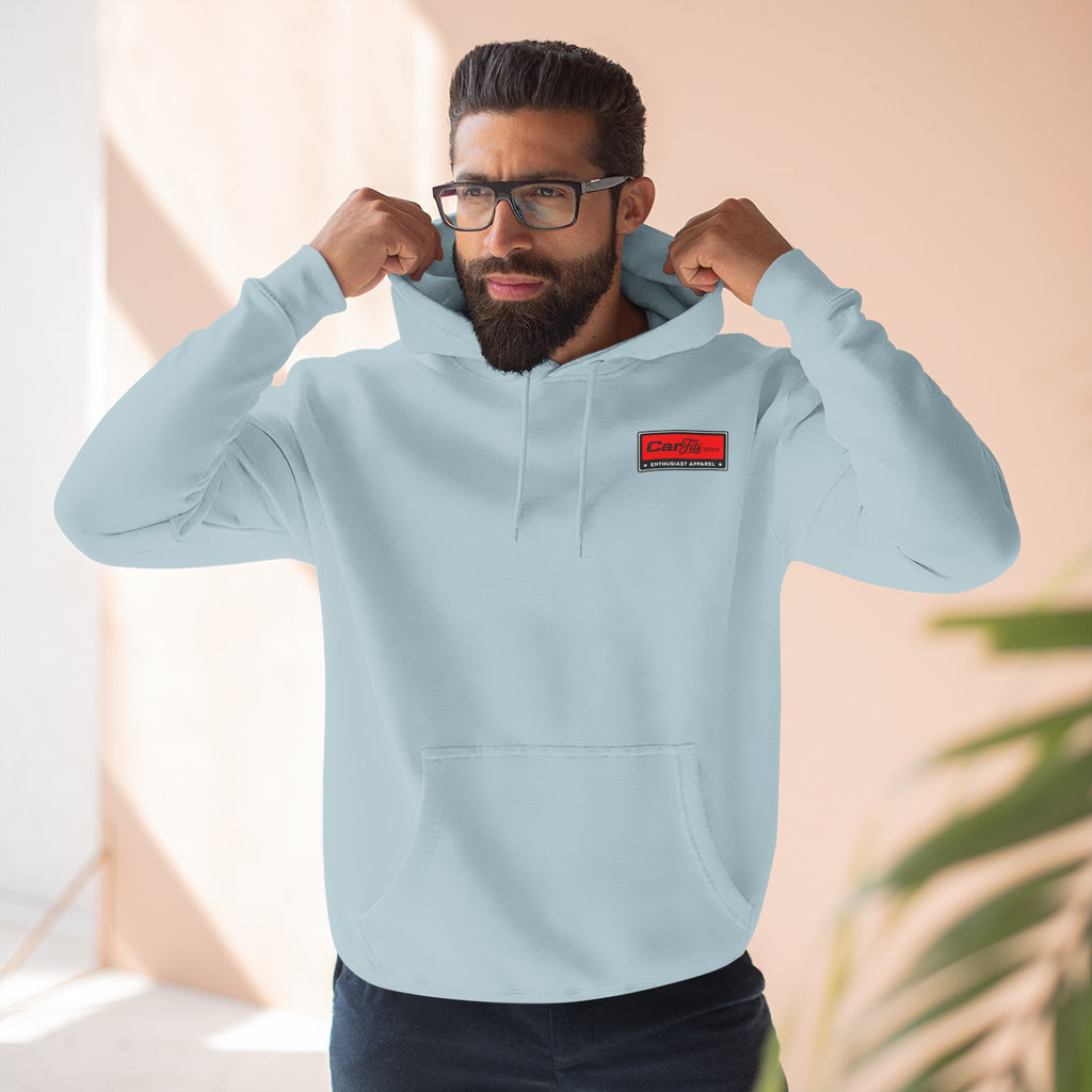 Flatout Garage Fleece Hoodie — Mechanic Shop Logo Pullover