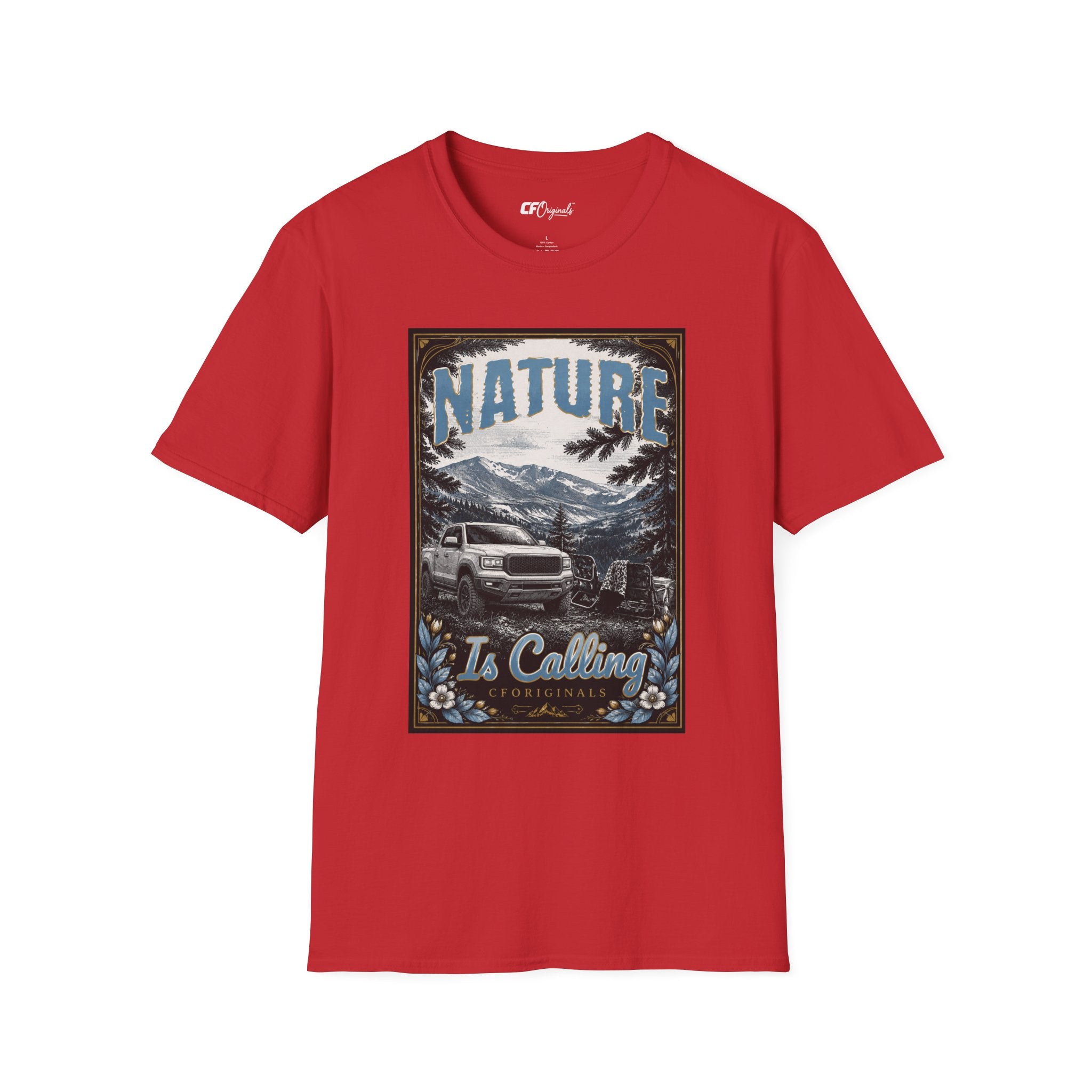 Vintage Mountain Truck T-Shirt — 'Nature' Graphic