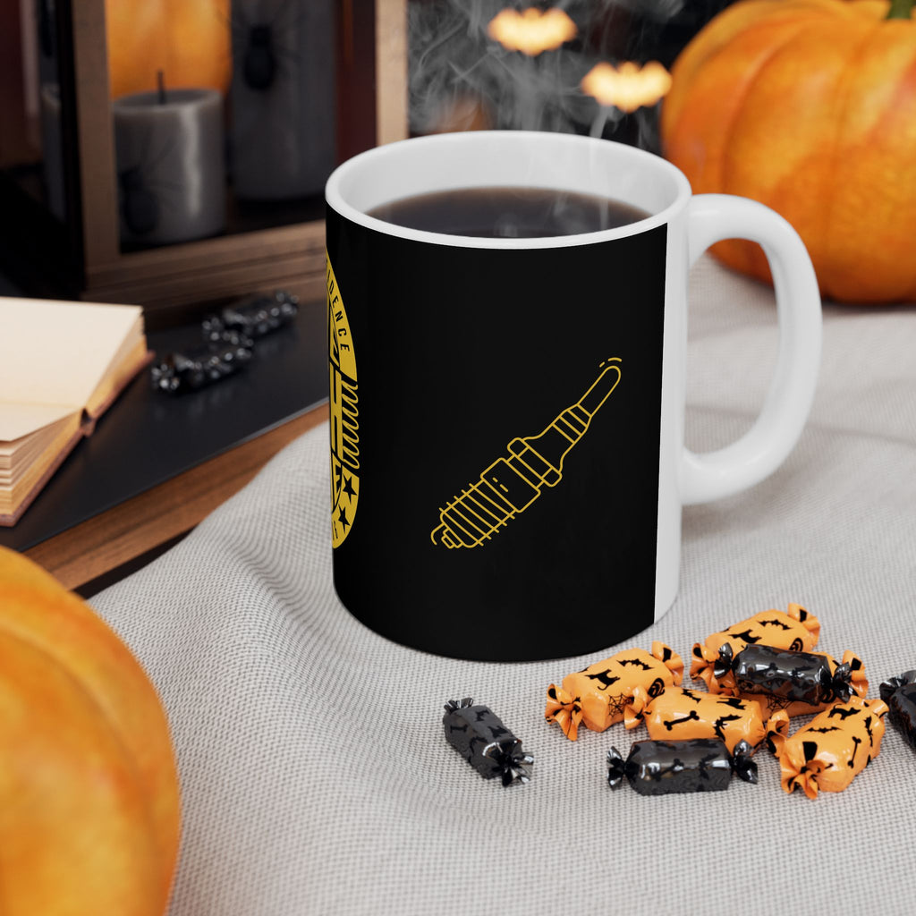 Drive With Pride Ceramic Mug – Yellow Emblem (11oz/15oz)