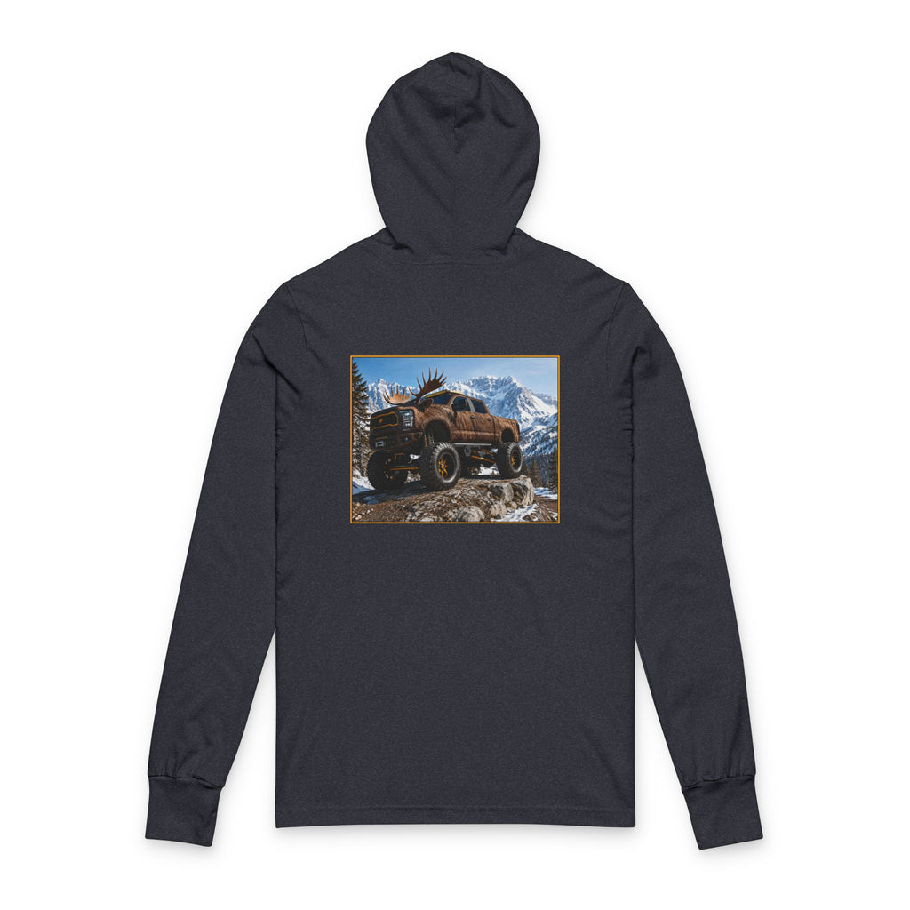 Off-Road Truck Hooded Long Sleeve Tee — Mountain 4x4 Adventure Graphic