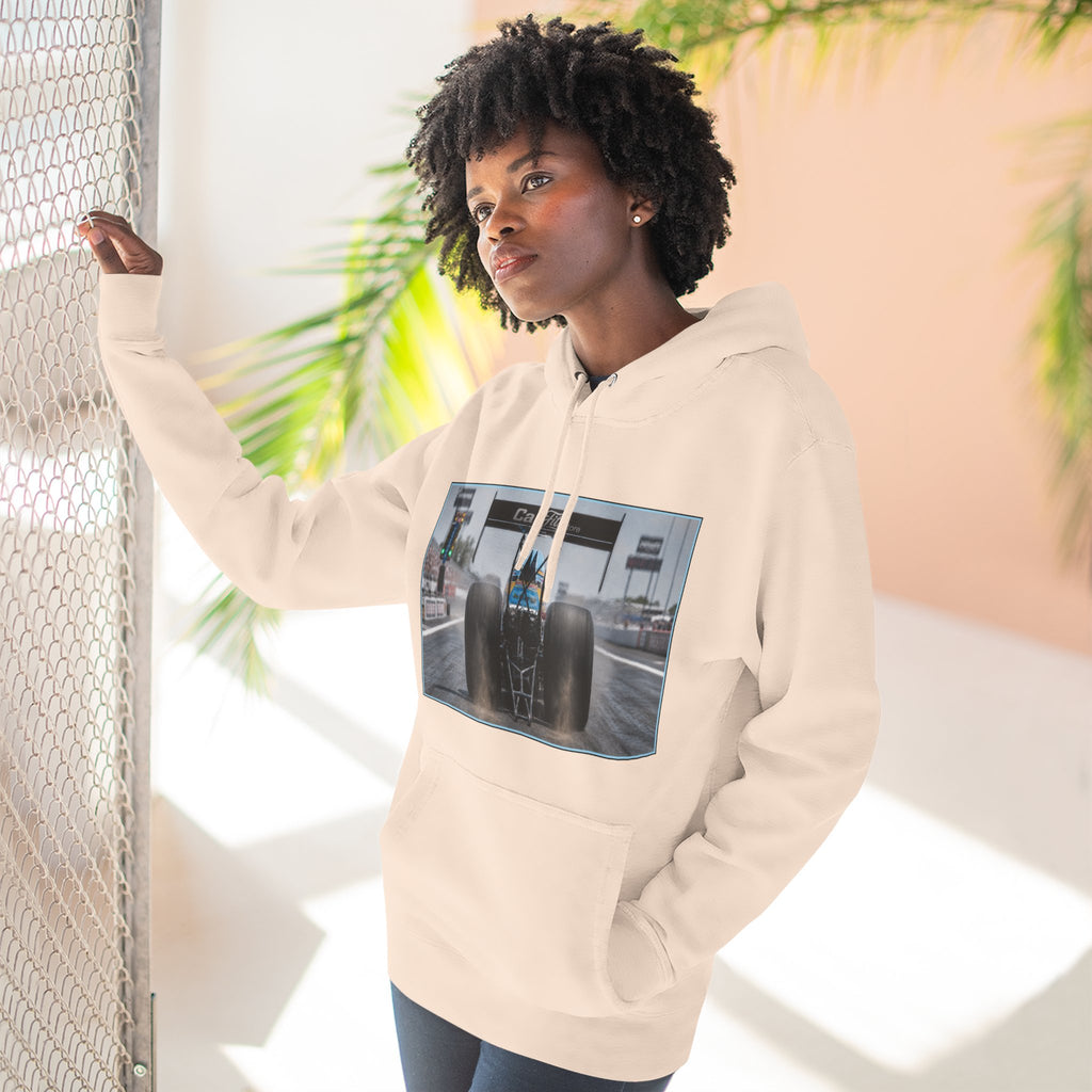 Racing Dragster Hoodie — "Land of 10,000HP" Fleece Pullover