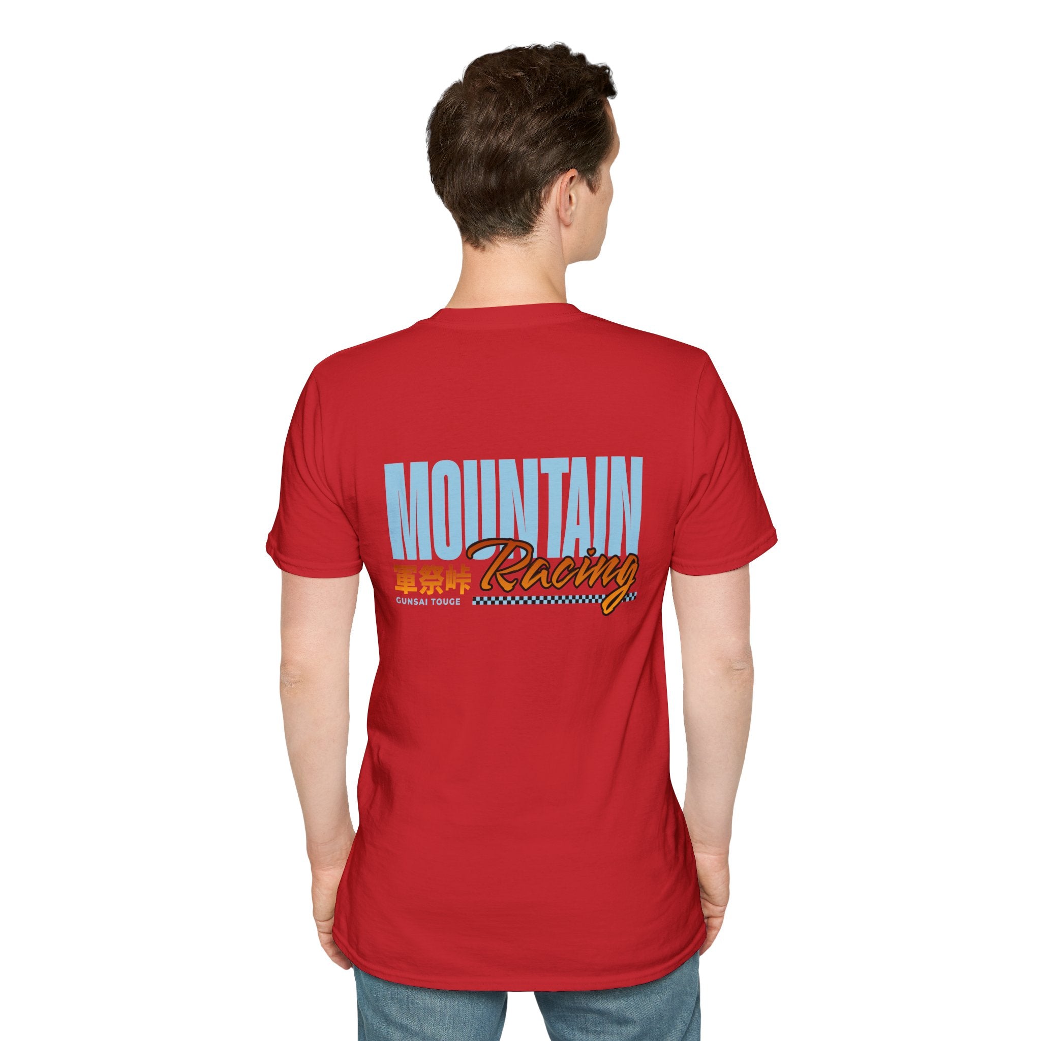 Minimal Orange CF Logo T-Shirt — Subtle Chest & Statement Back Graphic