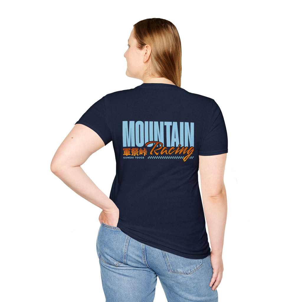 Minimal Orange CF Logo T-Shirt — Subtle Chest & Statement Back Graphic