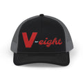 V-eight Embroidered-look Trucker Cap