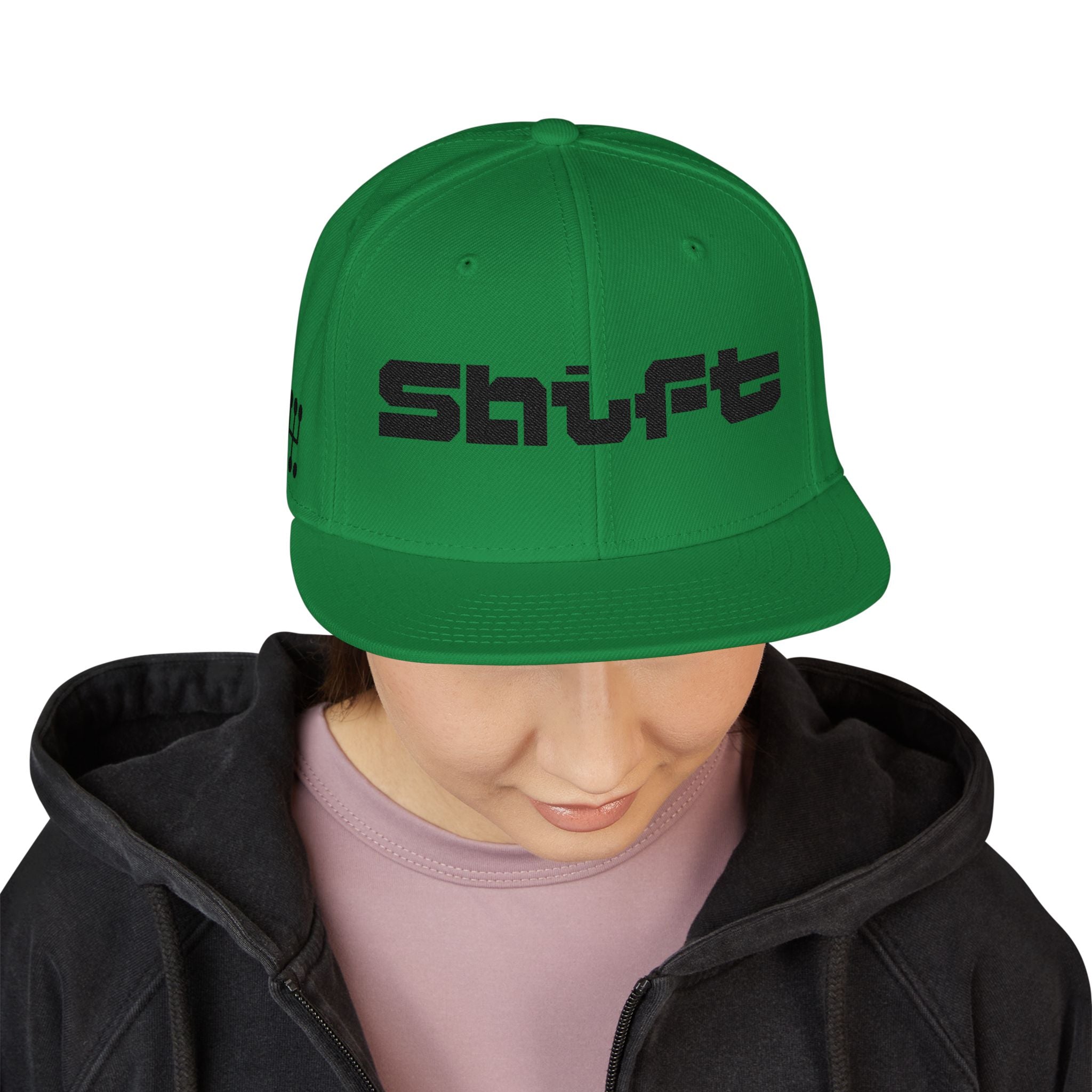 Embroidered 'Shift' Snapback Hat — Motorsport Logos