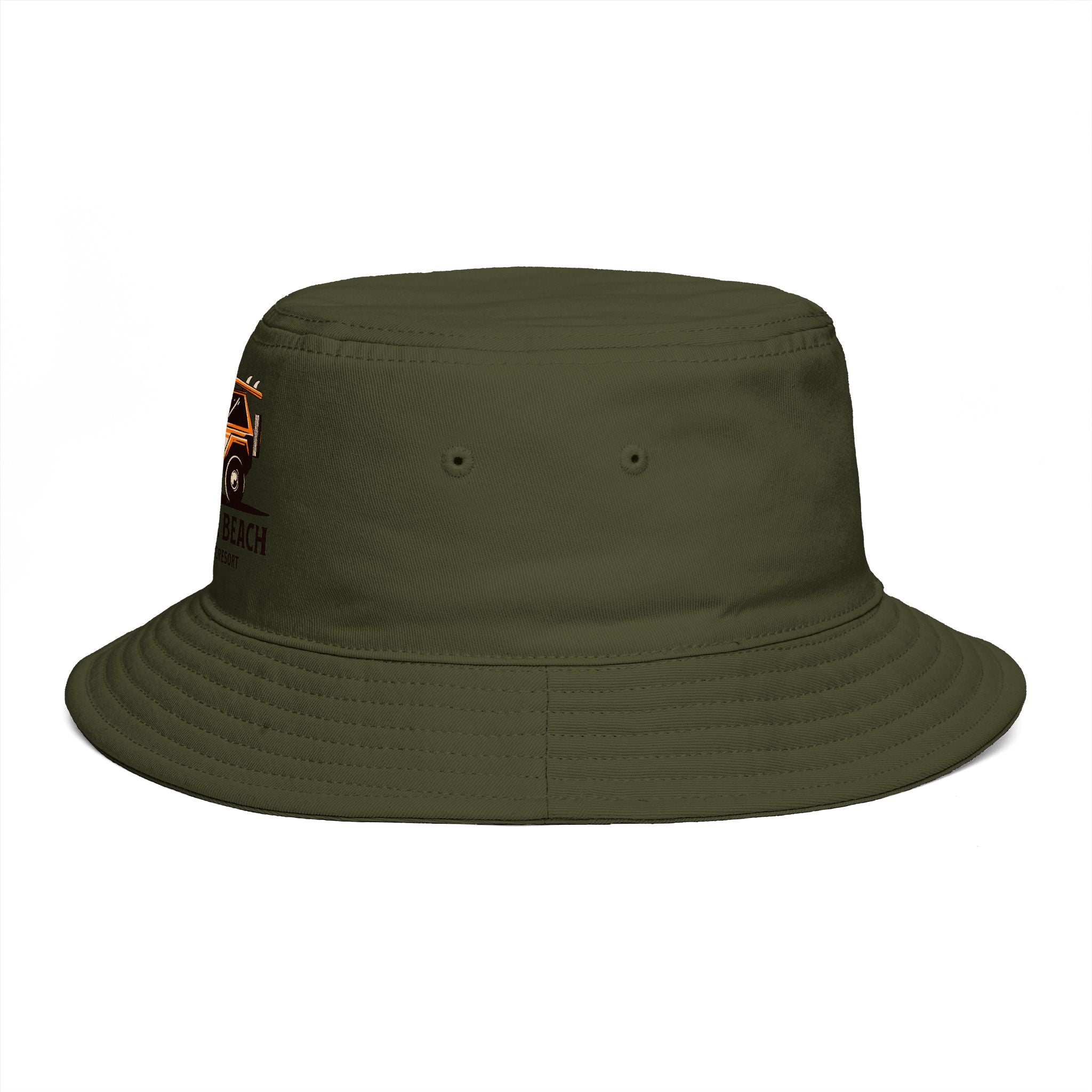 Paradise Beach Surf Buggy Bucket Hat — Vintage Beach Vacation Sun Hat