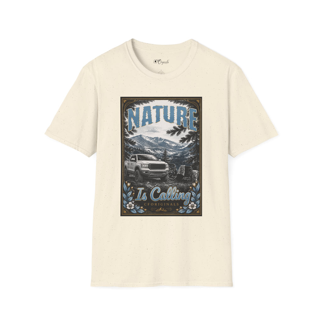 Vintage Mountain Truck T-Shirt — 'Nature' Graphic