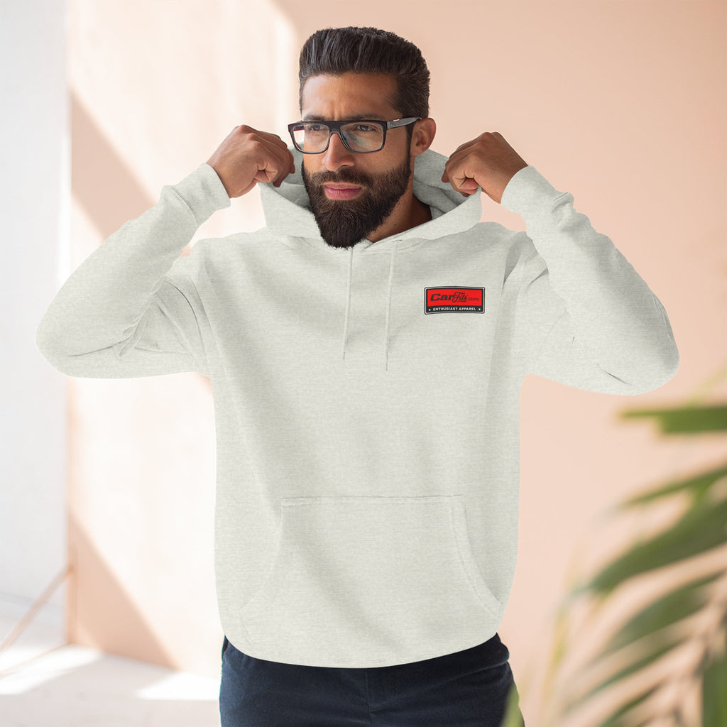 Flatout Garage Fleece Hoodie — Mechanic Shop Logo Pullover