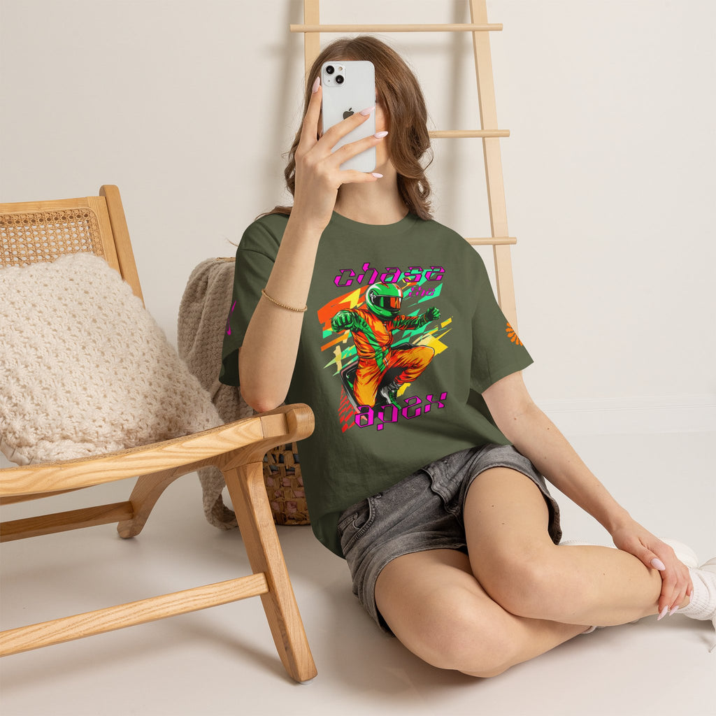 Racing Driver Graphic Tee — "Chase the Apex" Motorsport T‑Shirt