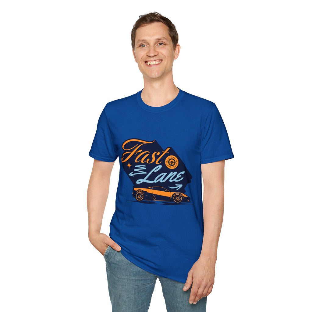 Fast Lane T-Shirt — Retro Racing Car Graphic Tee
