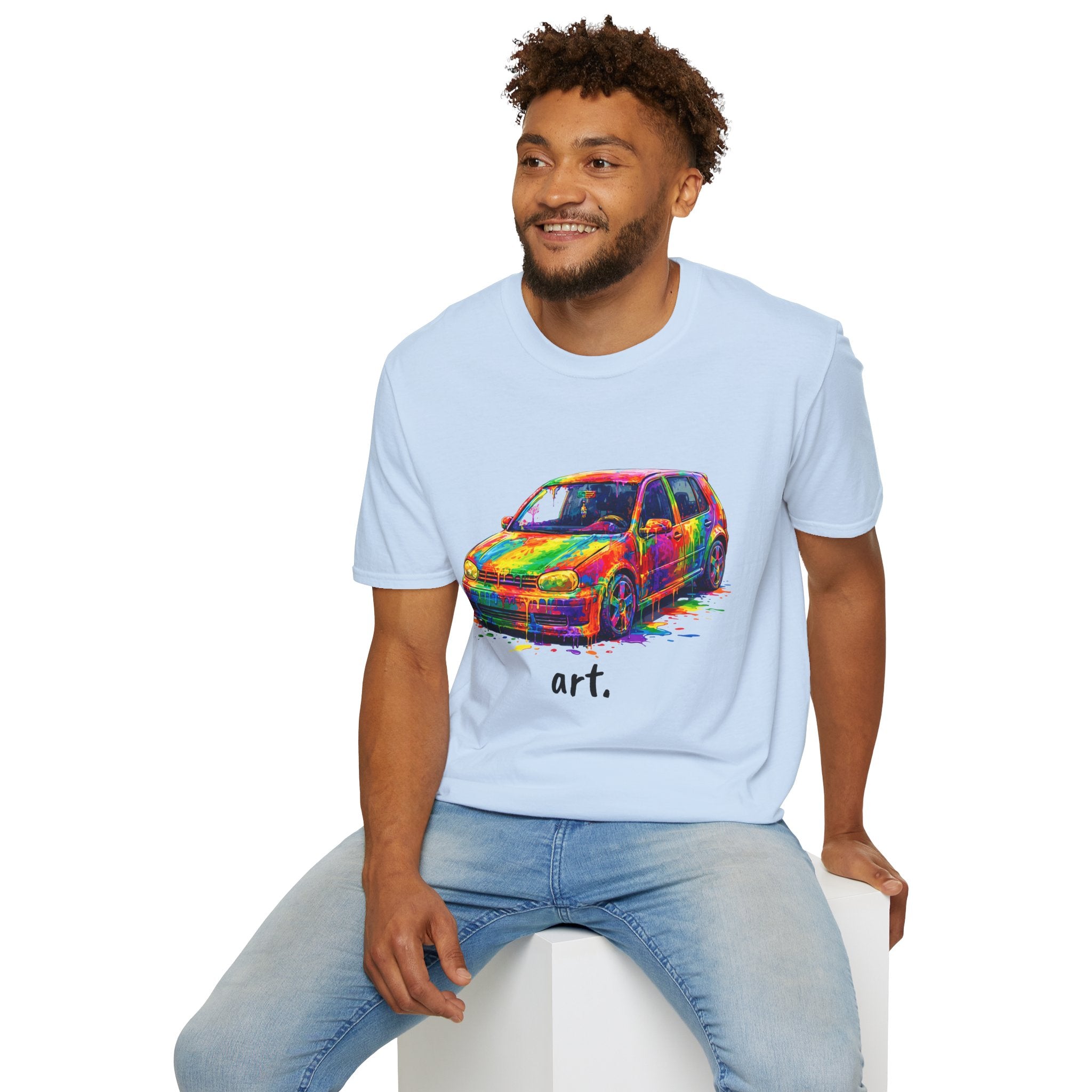 Colorful Hatchback Art Car T-Shirt