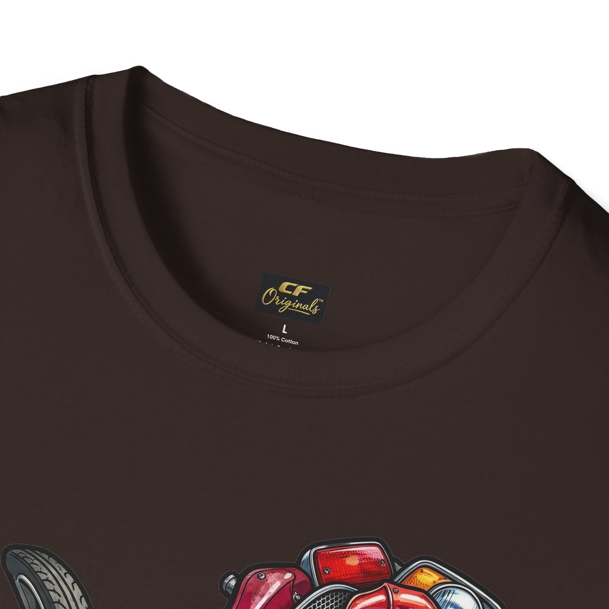 Colorful Mechanical Rose Graphic Tee
