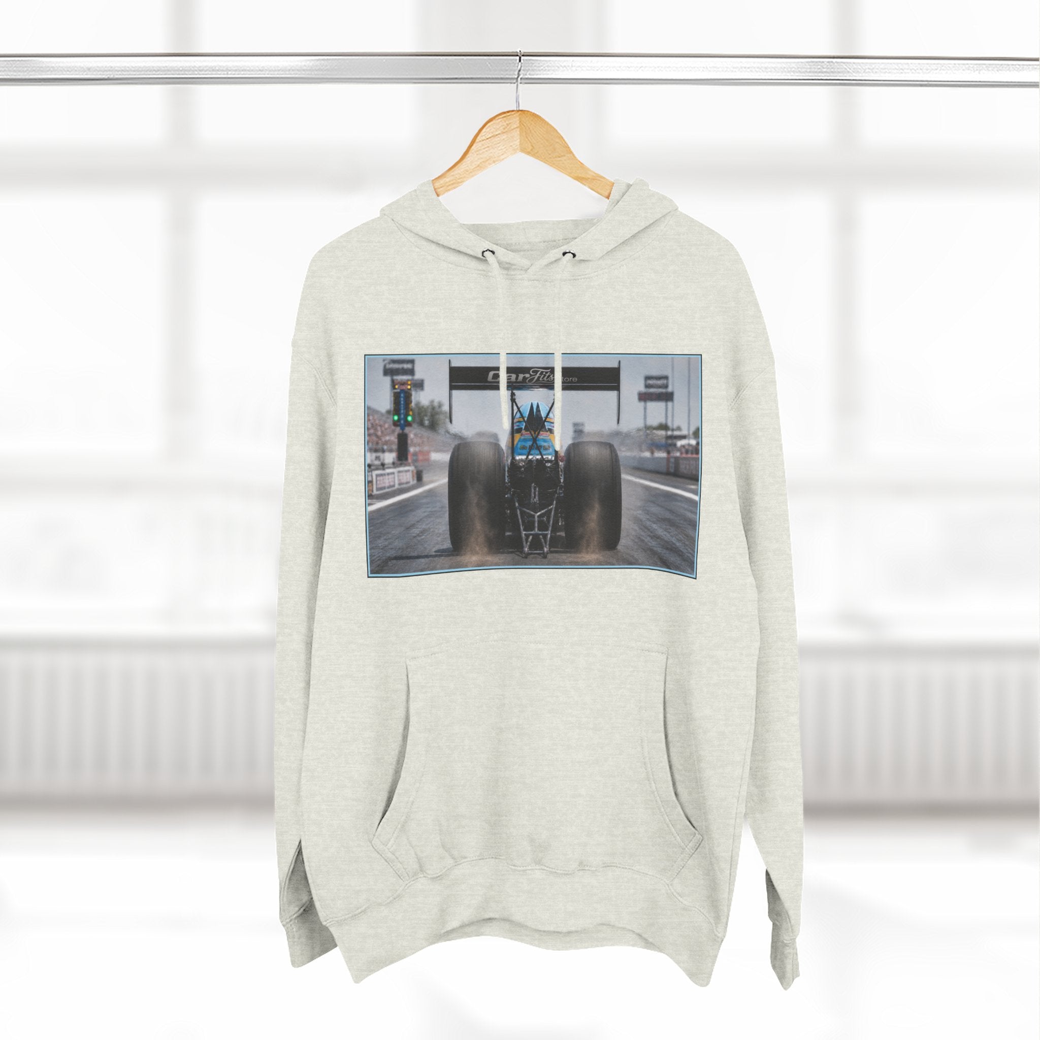 Racing Dragster Hoodie — "Land of 10,000HP" Fleece Pullover