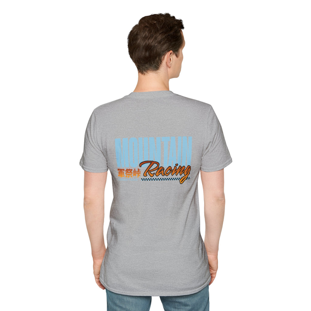 Minimal Orange CF Logo T-Shirt — Subtle Chest & Statement Back Graphic