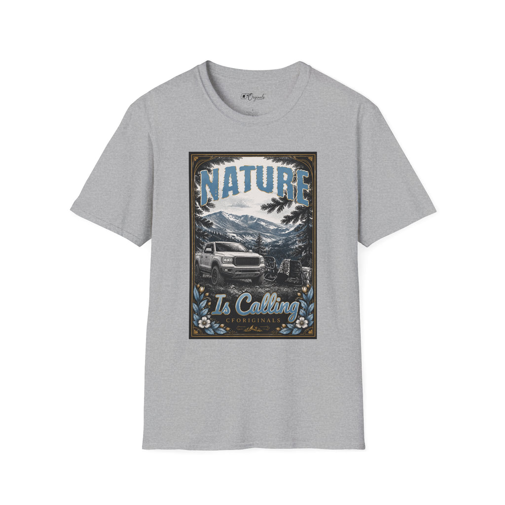 Vintage Mountain Truck T-Shirt — 'Nature' Graphic