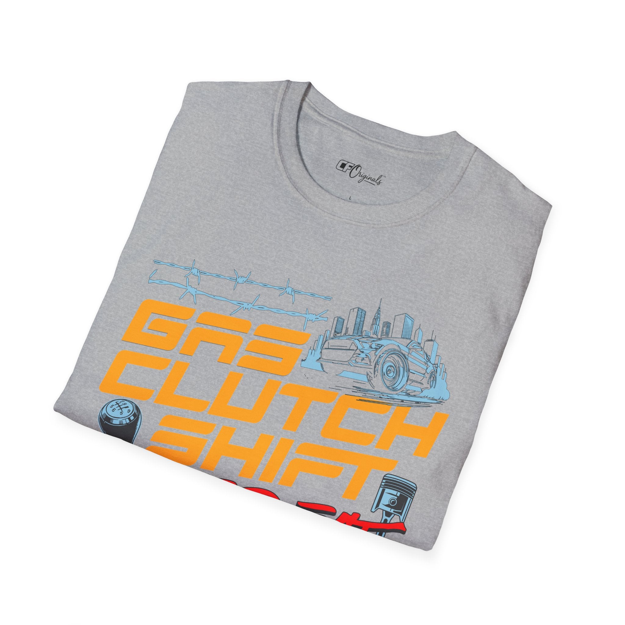 Gas Clutch Shift Tee — Racing Graphic T-Shirt