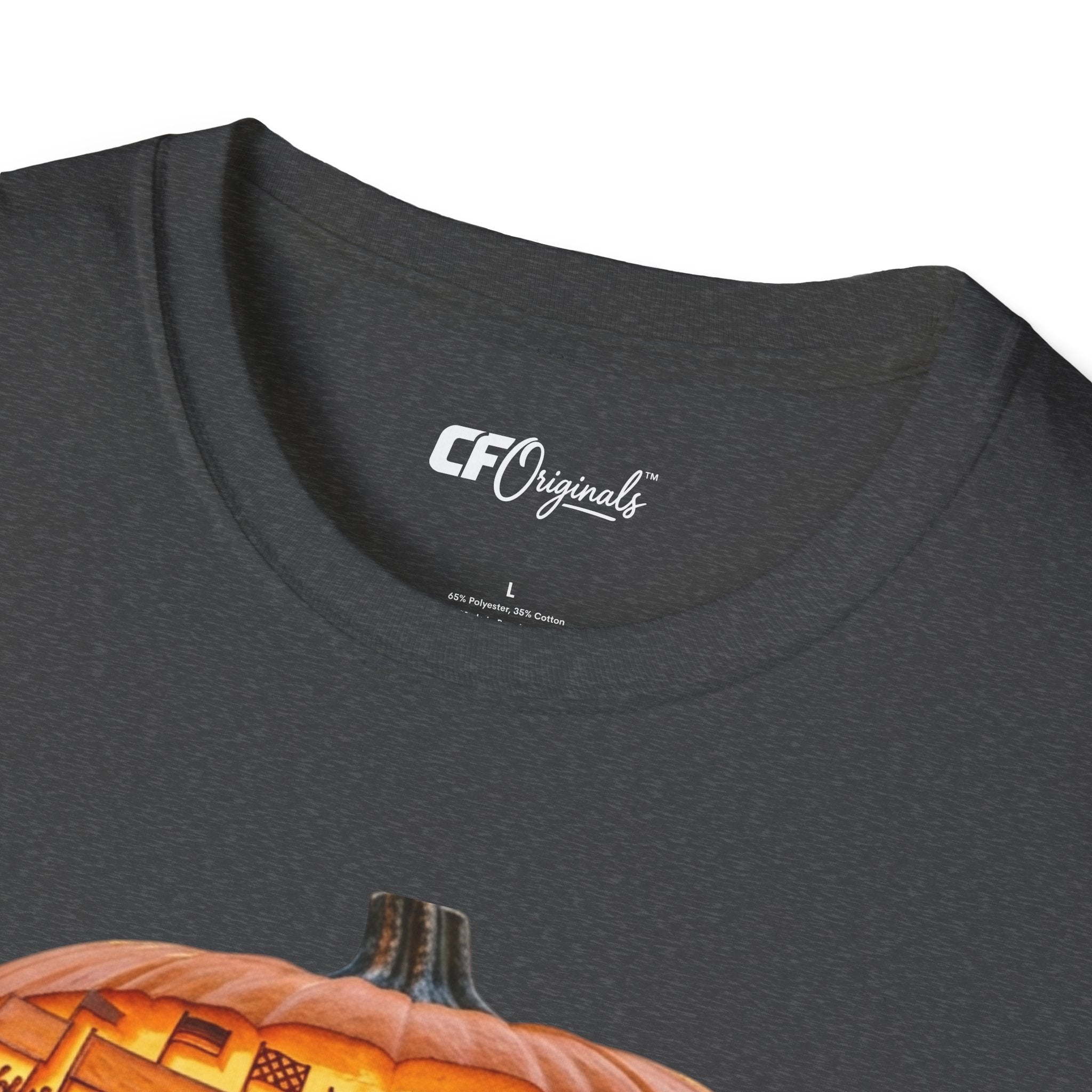 Vintage Racing Pumpkin T-Shirt — Retro Car Grand Prix Halloween Tee