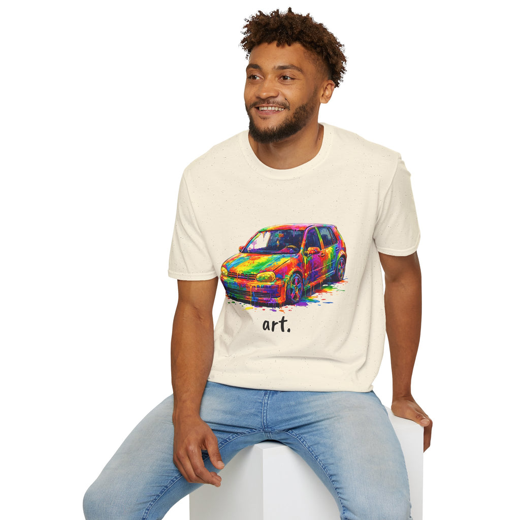 Colorful Hatchback Art Car T-Shirt