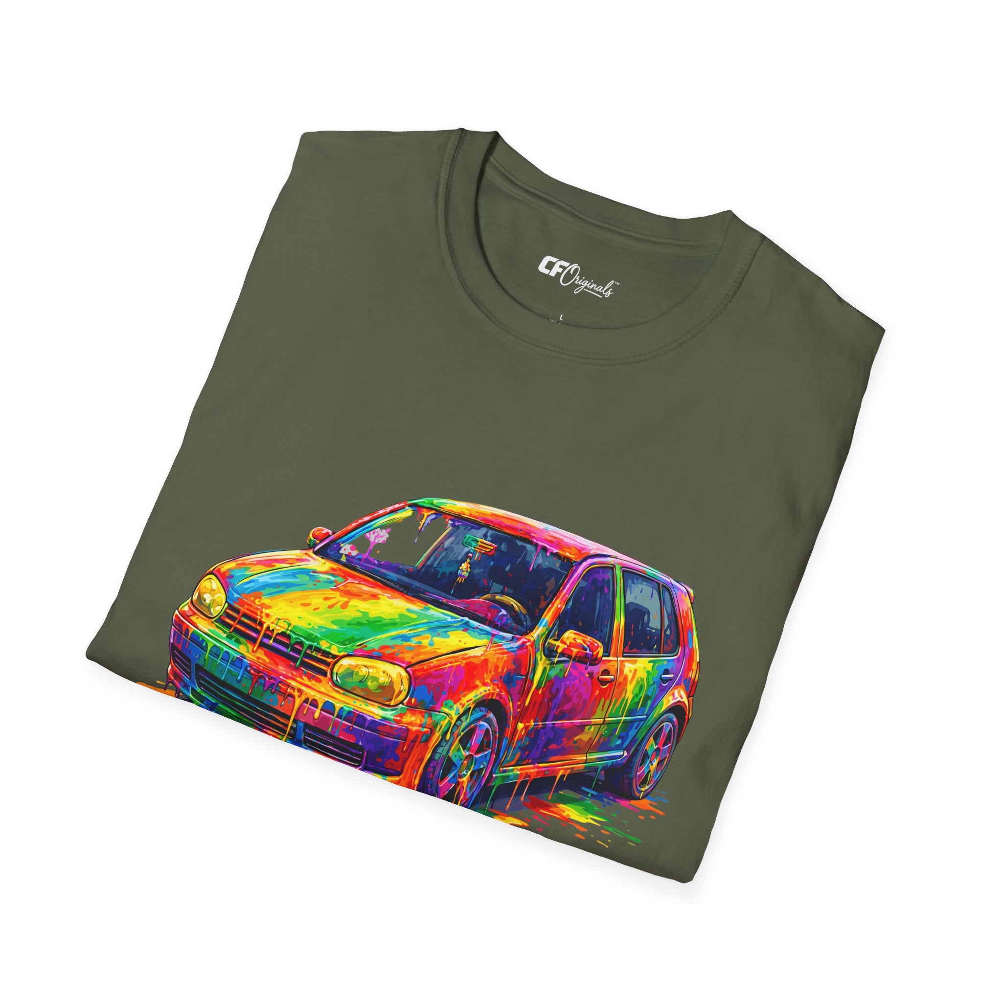 Colorful Hatchback Art Car T-Shirt