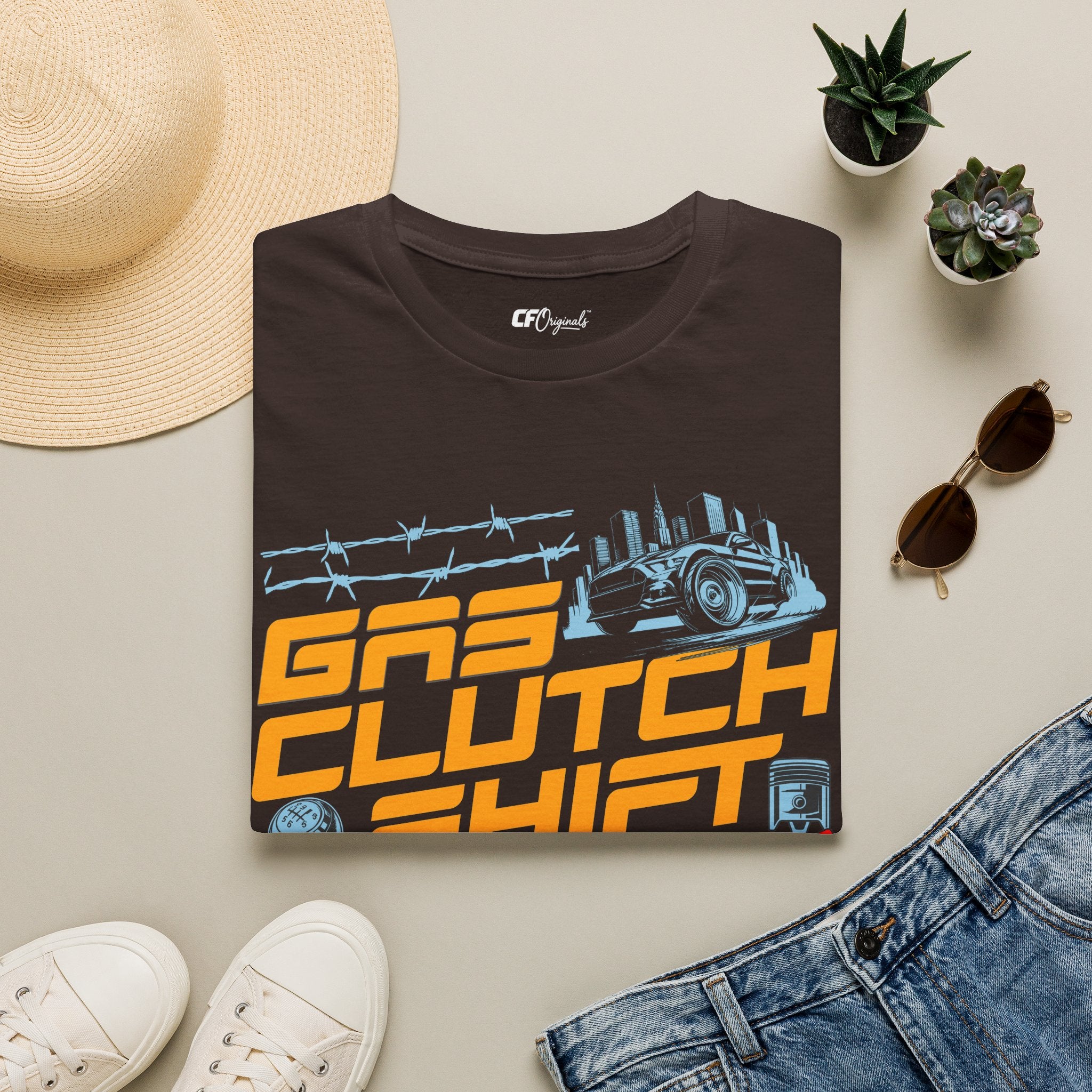 Gas Clutch Shift Tee — Racing Graphic T-Shirt