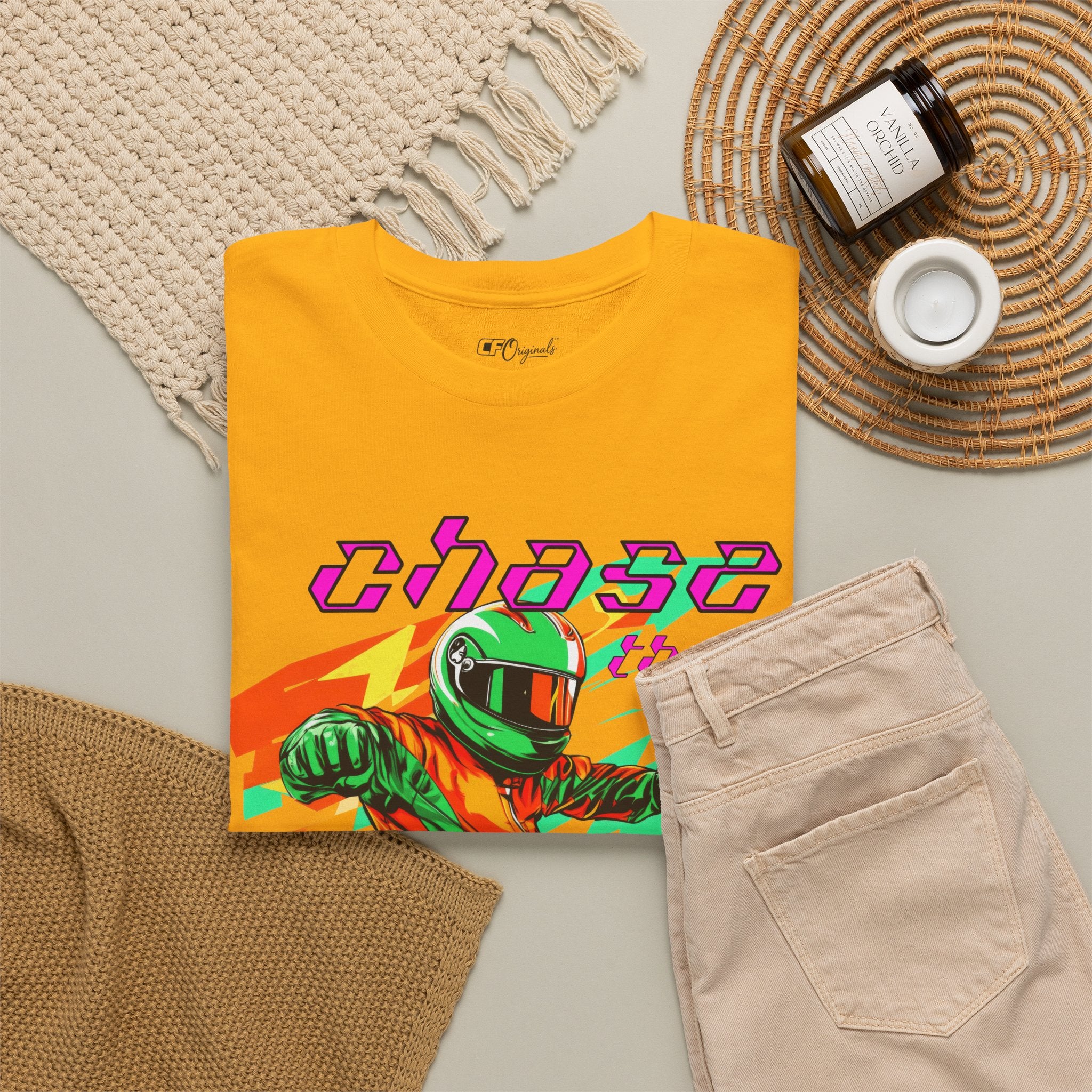 Racing Driver Graphic Tee — "Chase the Apex" Motorsport T‑Shirt