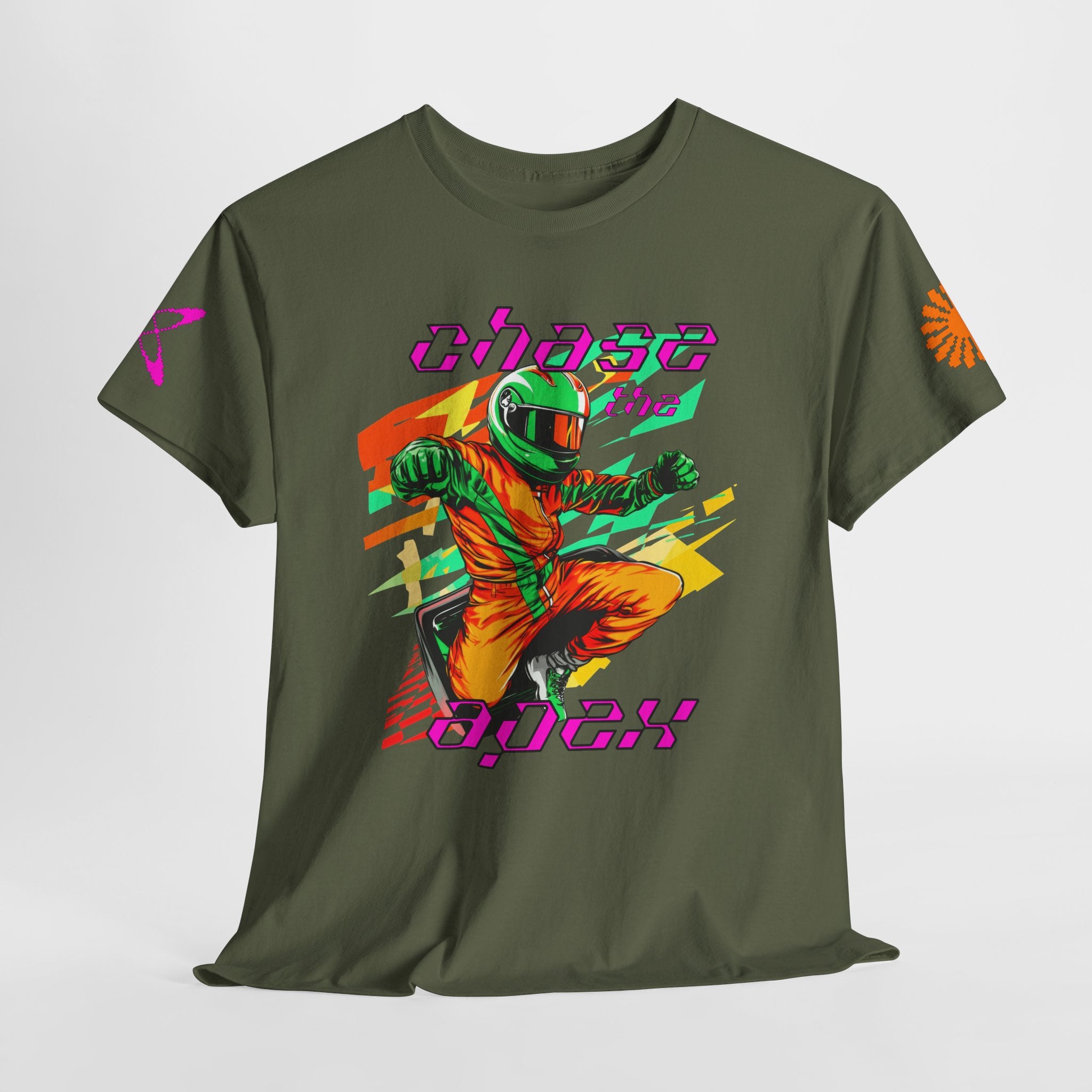 Racing Driver Graphic Tee — "Chase the Apex" Motorsport T‑Shirt