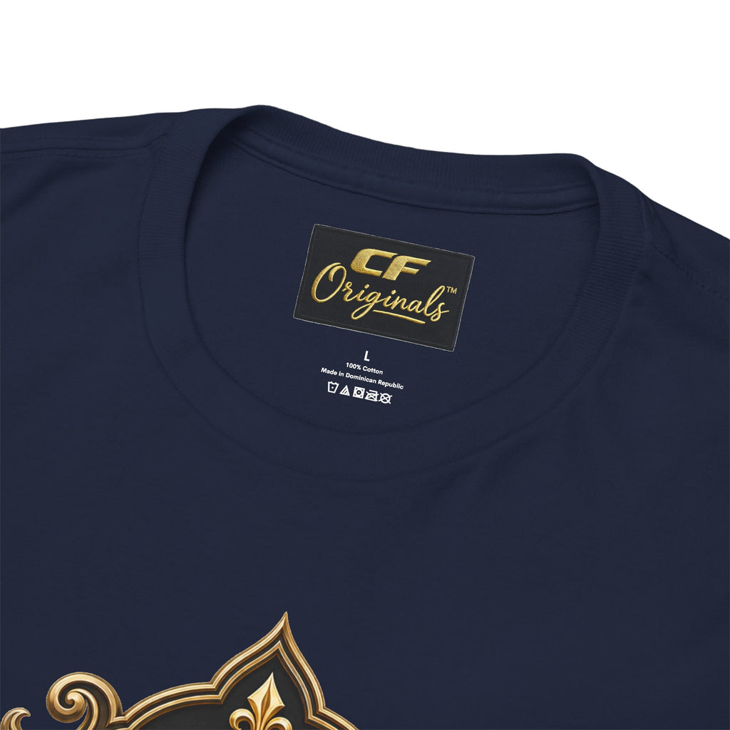 Lion Crest Tee — "Mane Line Auto" Vintage Heraldic Graphic Shirt