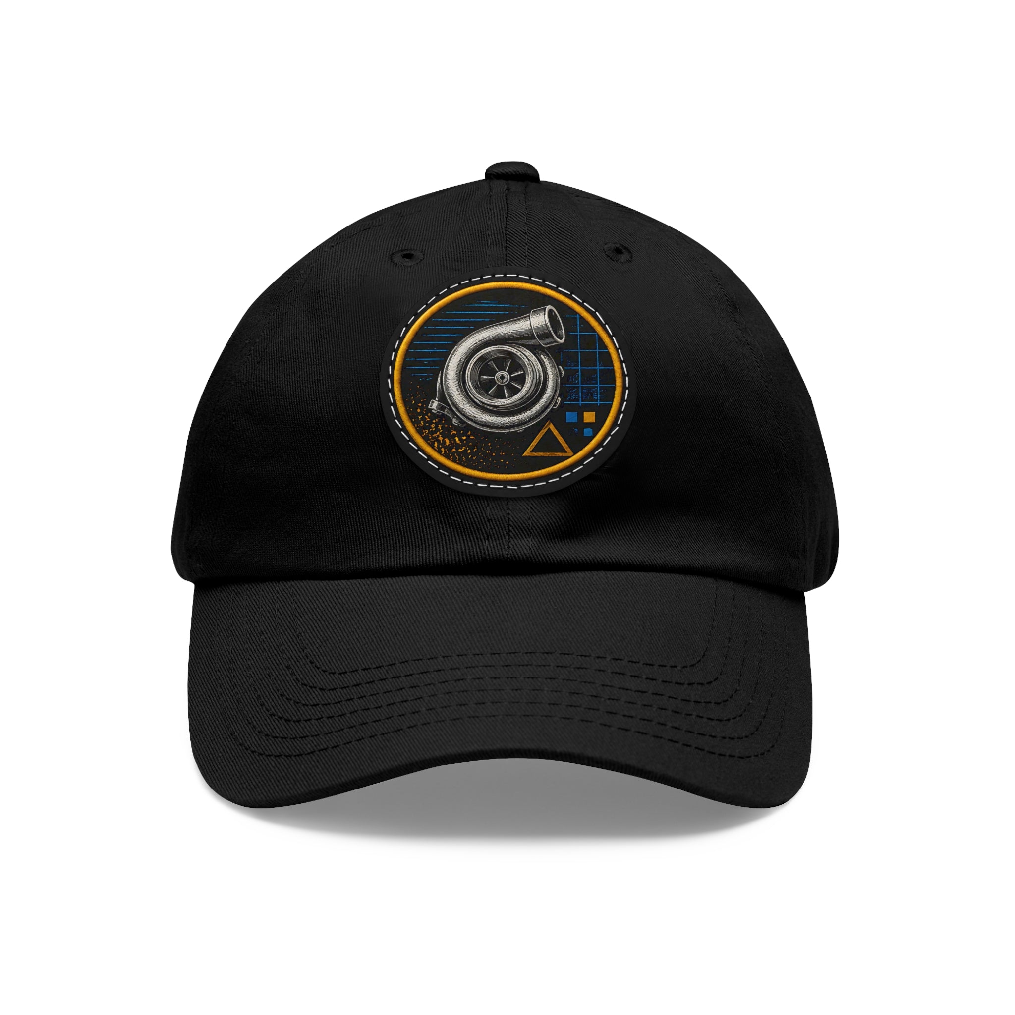 Turbocharger Patch Dad Hat — Racing Engine Mechanics Cap