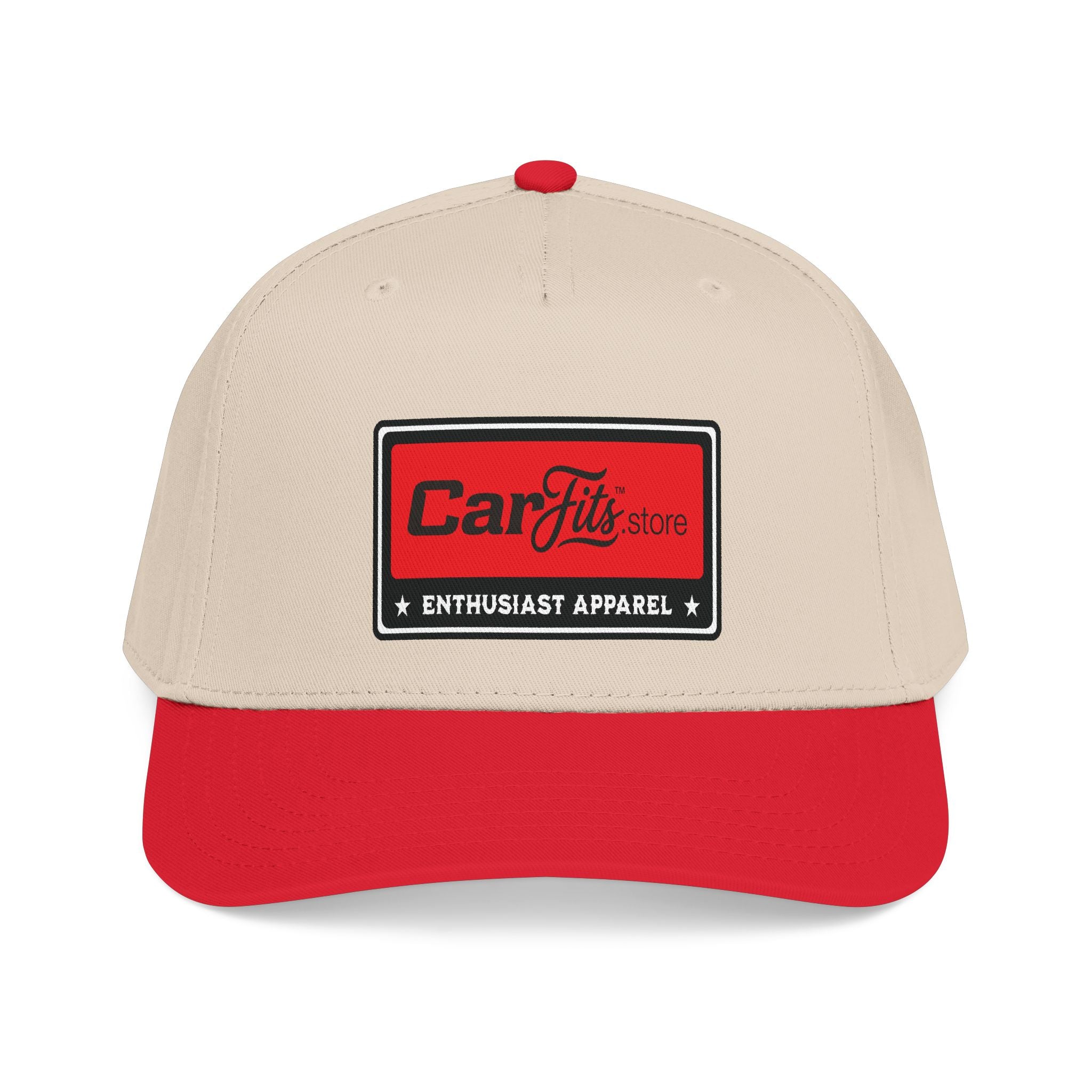 CarFits Vintage Patch Baseball Cap — Enthusiast Apparel Mid-Profile Hat