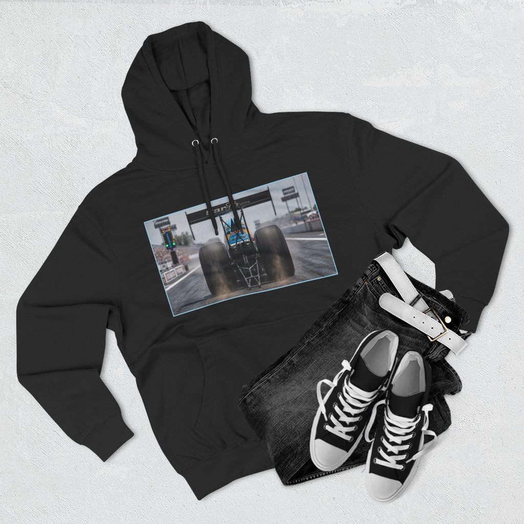 Racing Dragster Hoodie — "Land of 10,000HP" Fleece Pullover