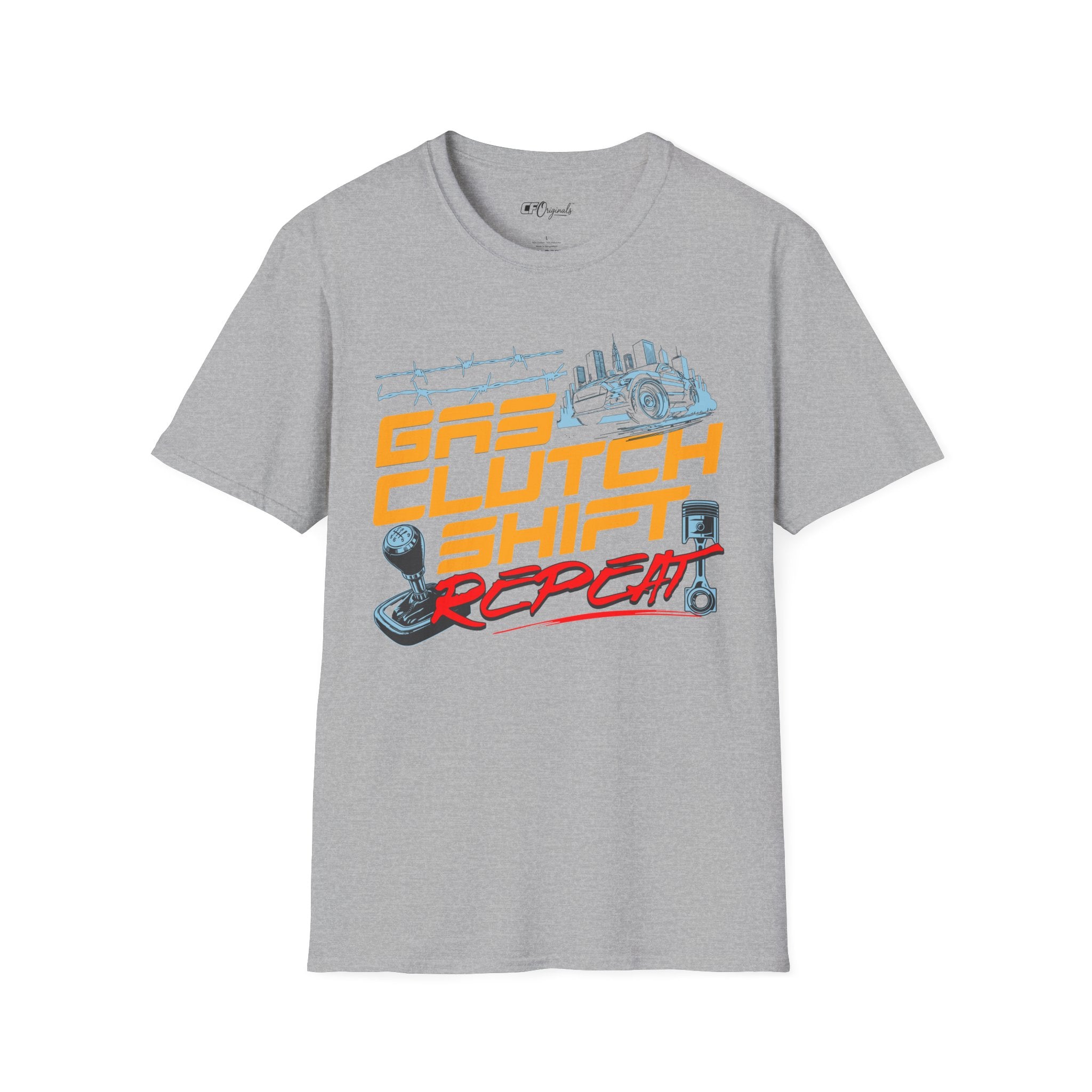 Gas Clutch Shift Tee — Racing Graphic T-Shirt