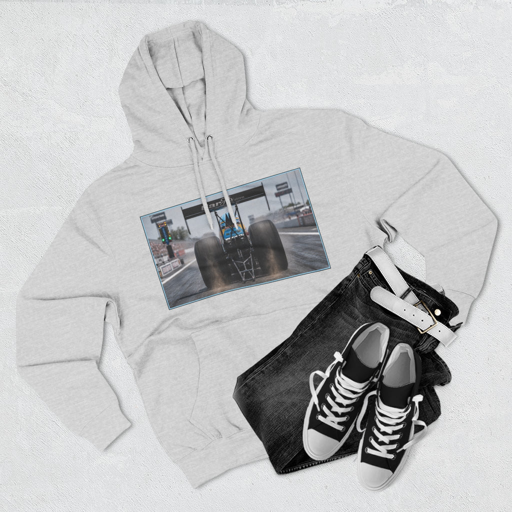 Racing Dragster Hoodie — "Land of 10,000HP" Fleece Pullover