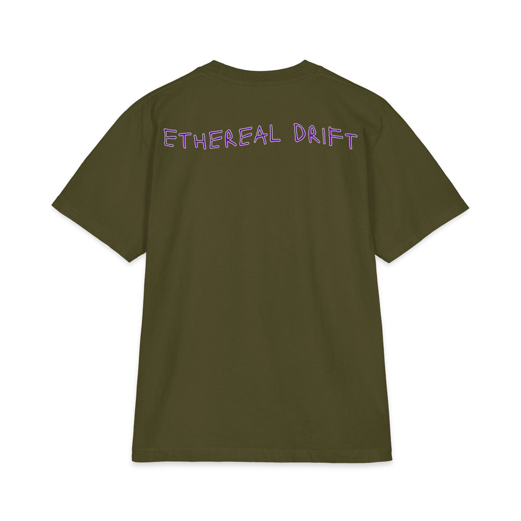 Ethereal Drift Graphic Tee — Neon Dreamscape Mountain Road