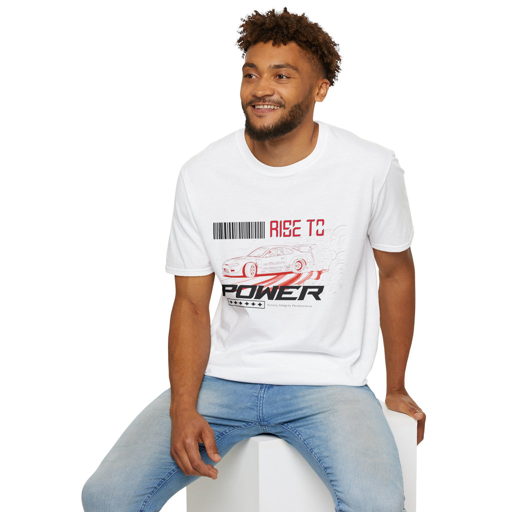 Car Racing T-Shirt — "Rise to Power" Drift Sports Tee