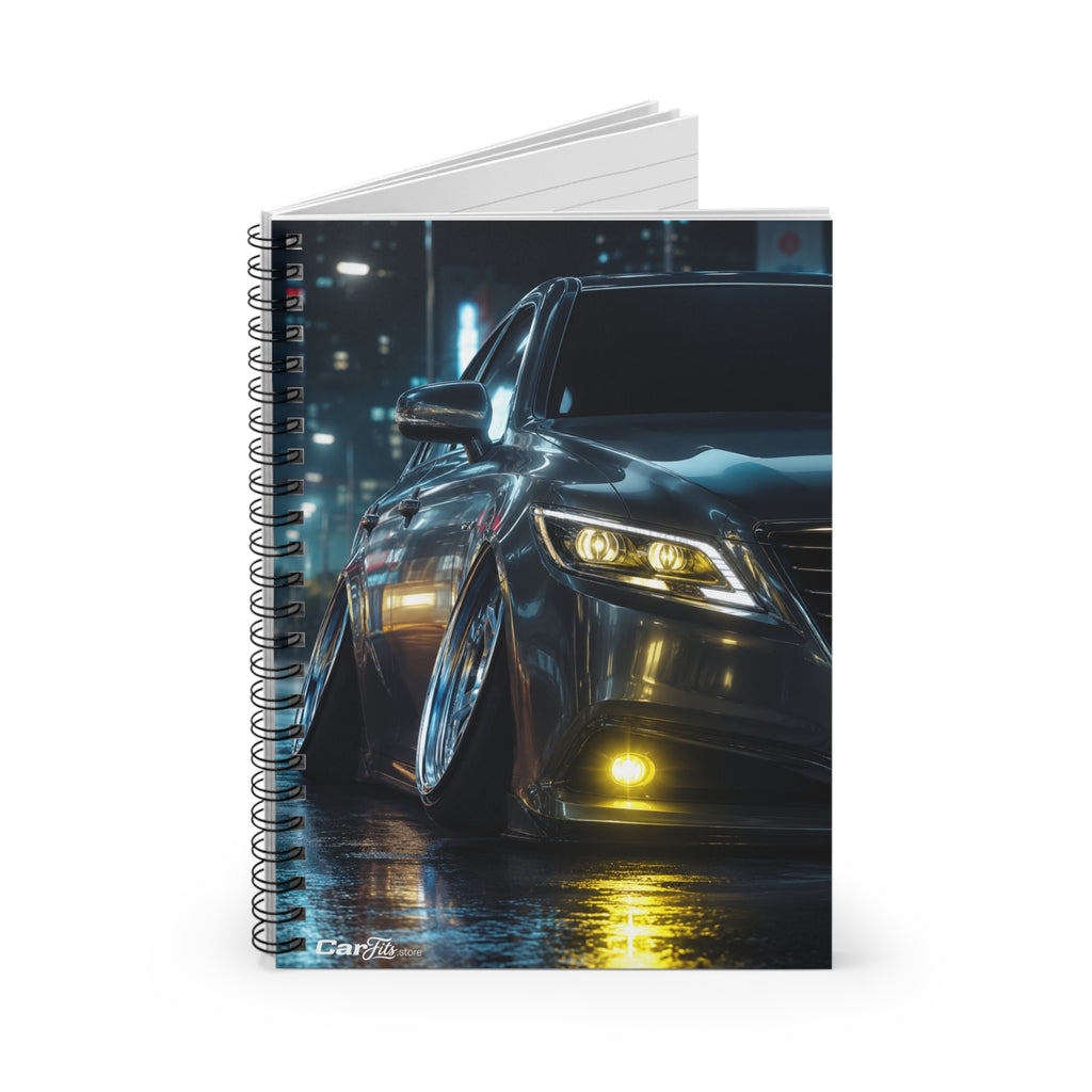 Slammed Sedan Car Notebook - Ruled Pages