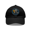 Racing Piston Patch Dad Hat — Vintage Motorhead Leather Patch Cap