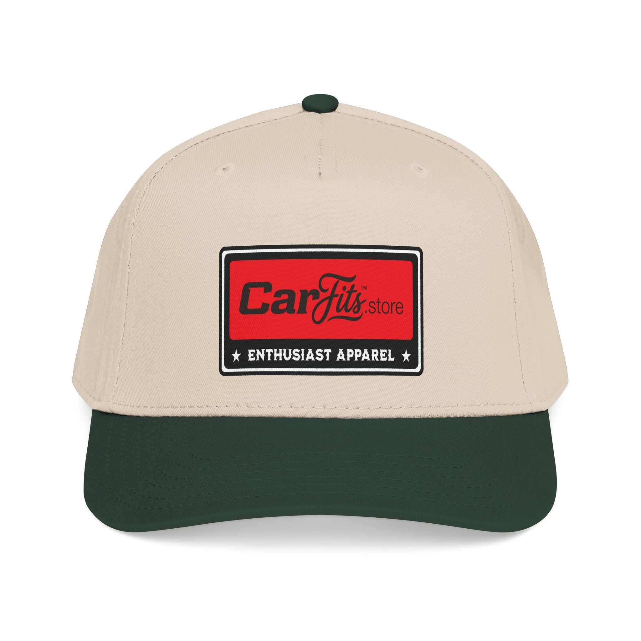 CarFits Vintage Patch Baseball Cap — Enthusiast Apparel Mid-Profile Hat
