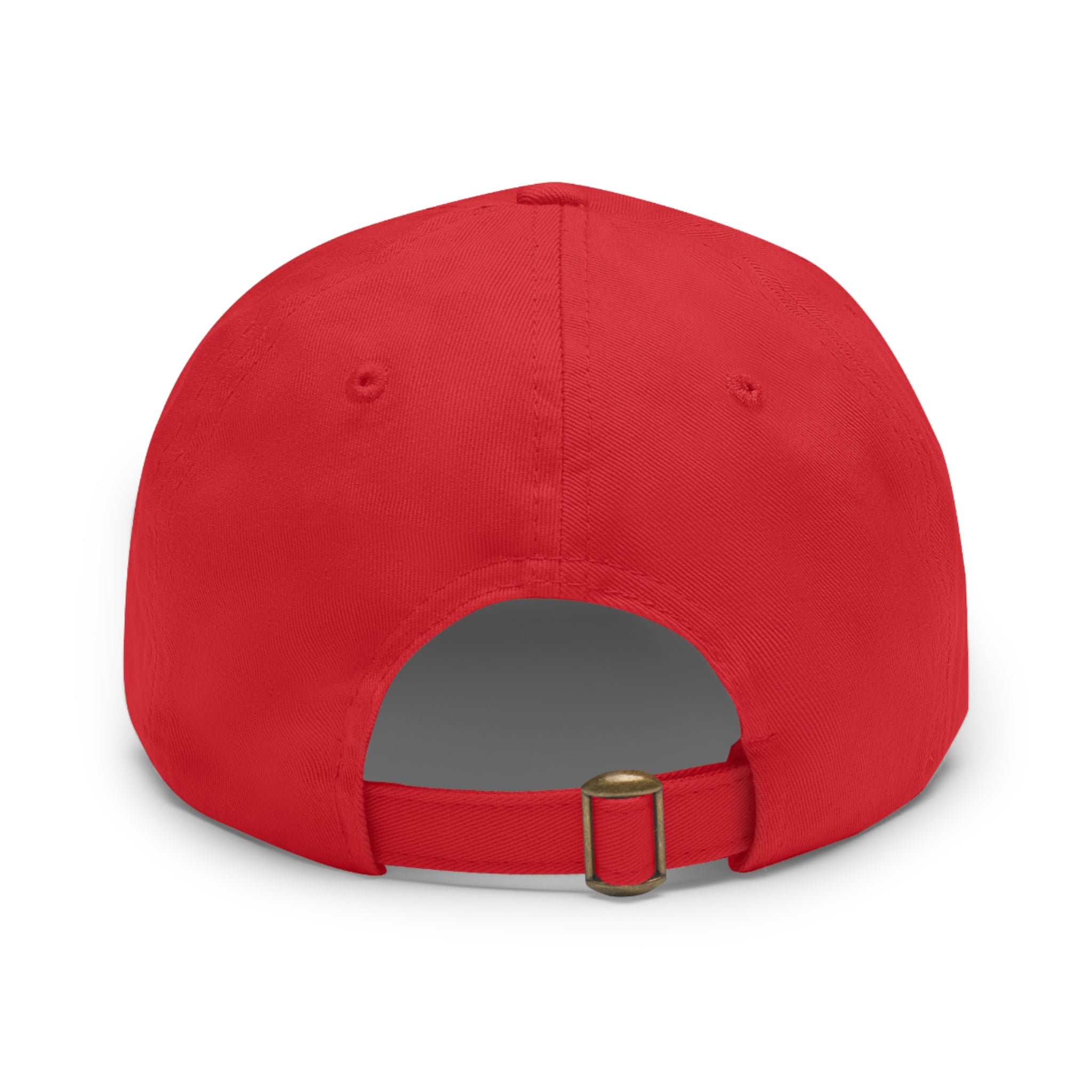 Mechanic Logo Dad Hat — Leather Patch Cap