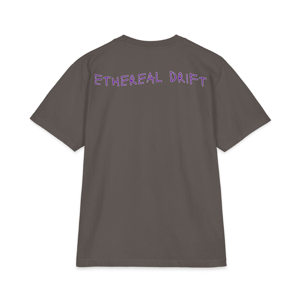 Ethereal Drift Graphic Tee — Neon Dreamscape Mountain Road