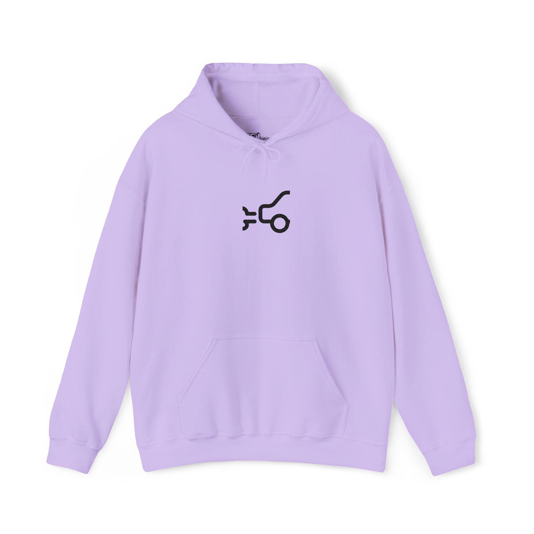 Minimalist Puffing Car Hoodie — Abstract Graphic Pullover