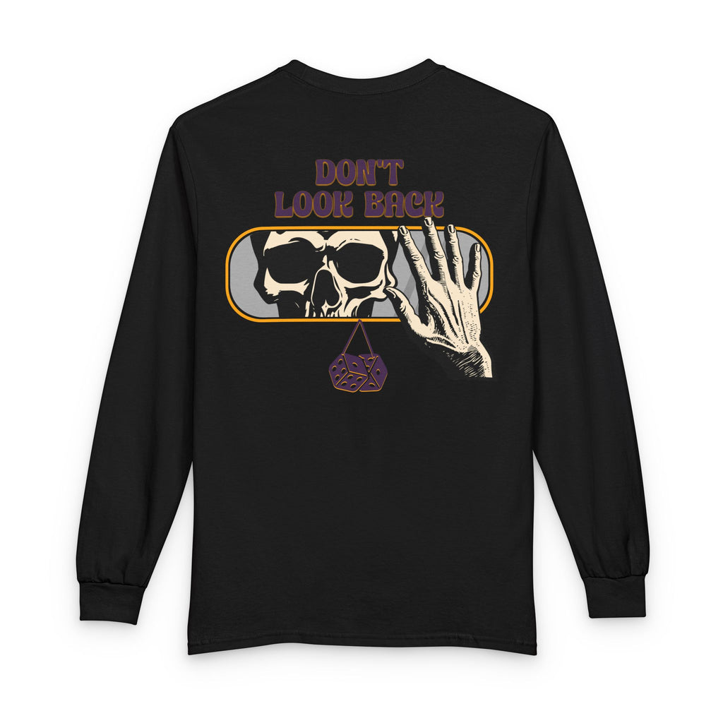 Skull "Don't Look Back" Long Sleeve Tee