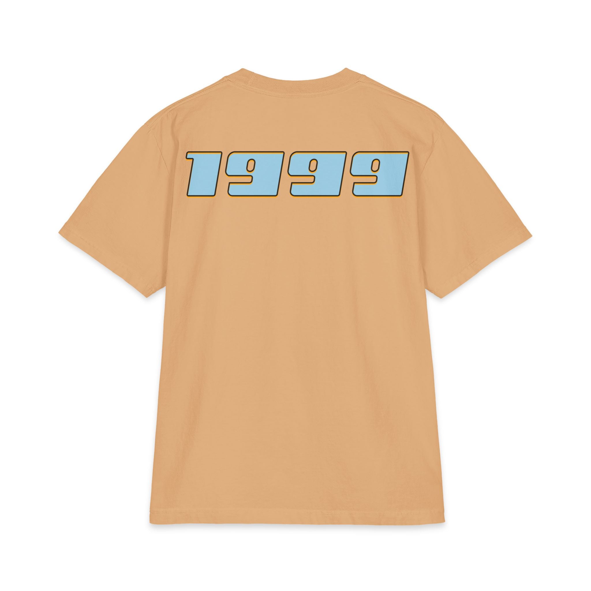 Classic Custom Mini-Truck Tee — Blue and Gold Graphic T-Shirt