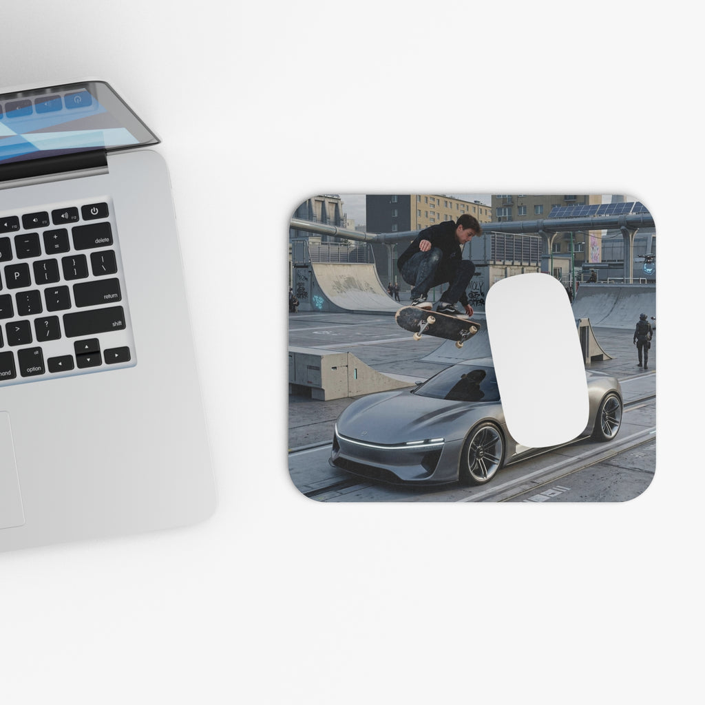 Skate Park & Supercar Mouse Pad — Urban Sports Desk Mat