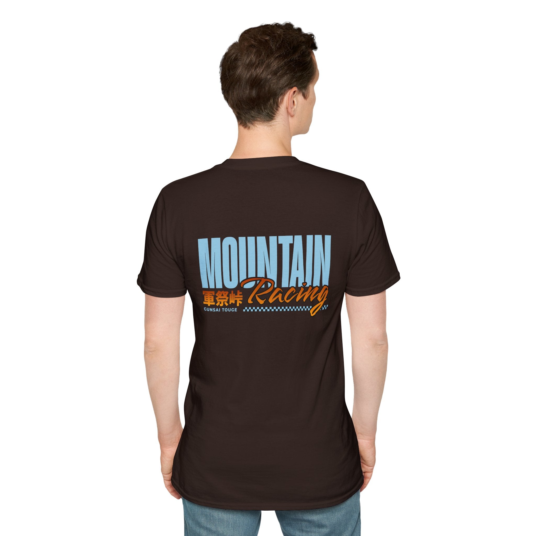 Minimal Orange CF Logo T-Shirt — Subtle Chest & Statement Back Graphic