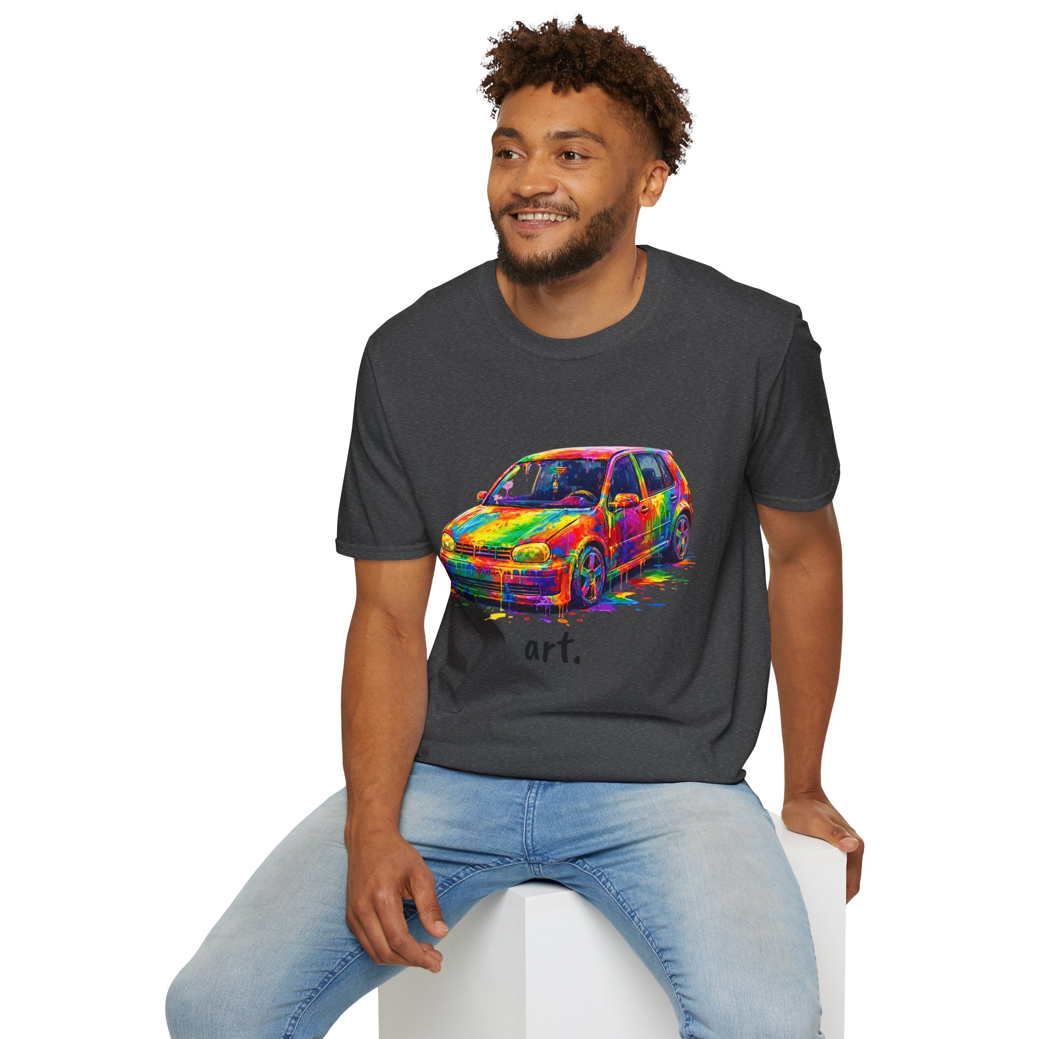 Colorful Hatchback Art Car T-Shirt