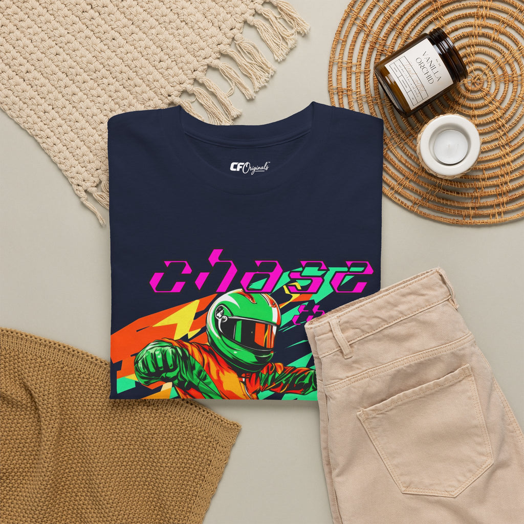 Racing Driver Graphic Tee — "Chase the Apex" Motorsport T‑Shirt