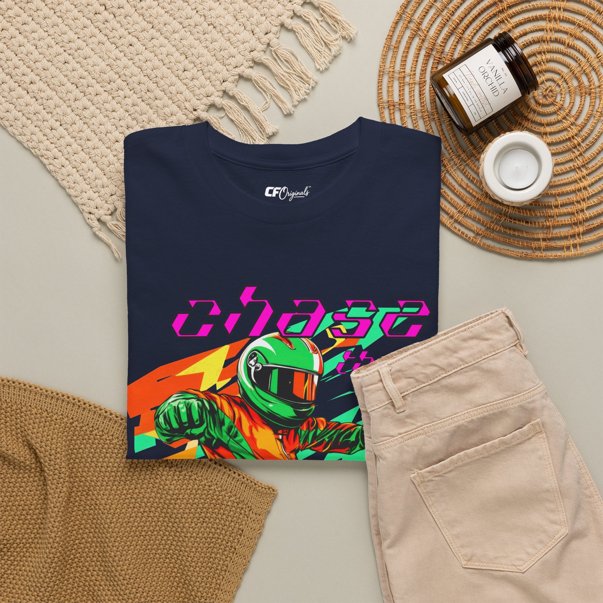 Racing Driver Graphic Tee — "Chase the Apex" Motorsport T‑Shirt